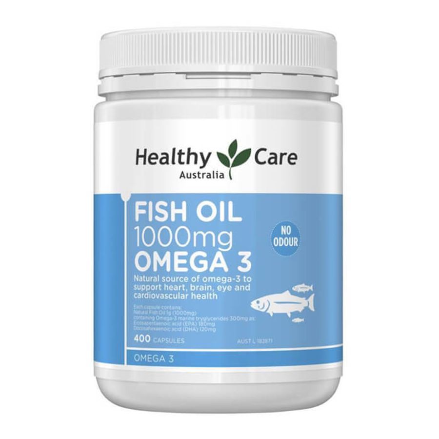 Dầu cá Omega 3 Healthy Care Fish Oil 1000mg của Úc