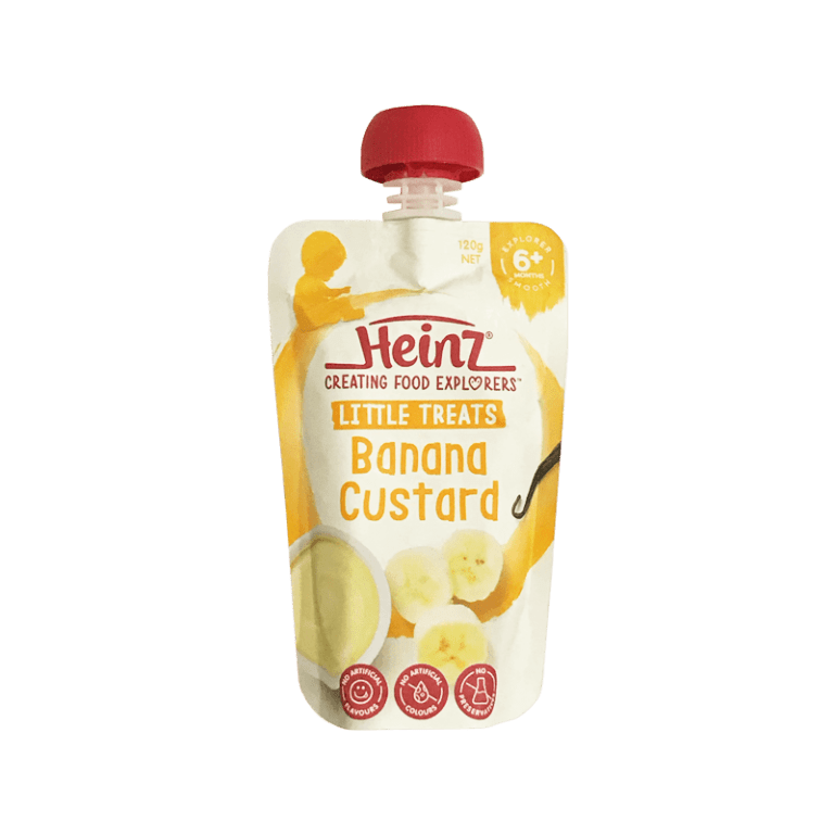 Váng sữa Heinz cho bé vị chuối Banana Custard của Úc