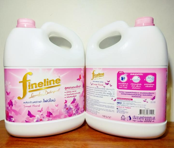 Nước Giặt Xả Fineline Sweet Floral Pink 3000ml