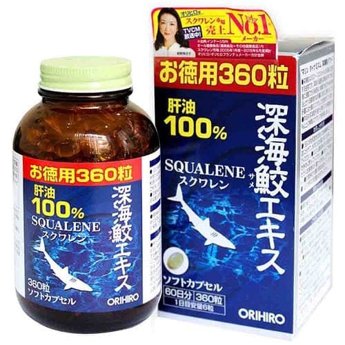 Sụn Vi Cá Mập Squalene Orihiro 360 viên của Nhật Bản