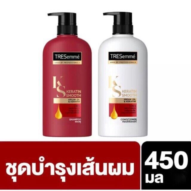 Bộ gội xả phục hồi, suôn mượt Tresemme KS Keratin 400ml 