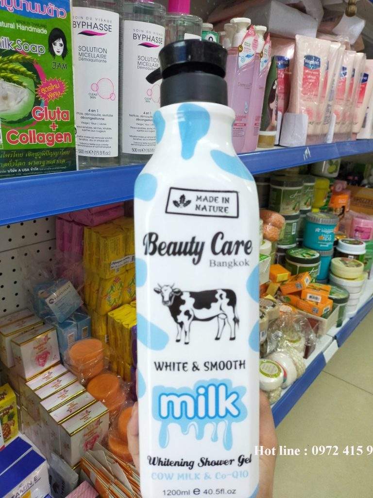 Sữa Tắm Beauty Care Bangkok White & Smooth Milk 1200ml