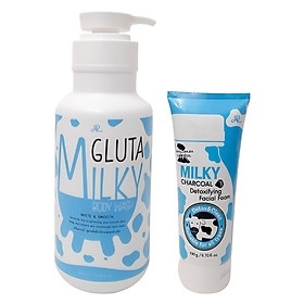 Sữa Tắm Milky Gluta Tặng Kèm Sữa Rửa Mặt Milky Gluta Chính Hãng Thái