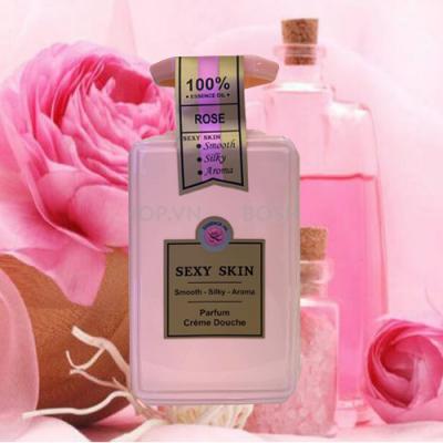 Sữa Tắm Sexy Skin Essence Oil Rose Parfum Crème Douche 600ml