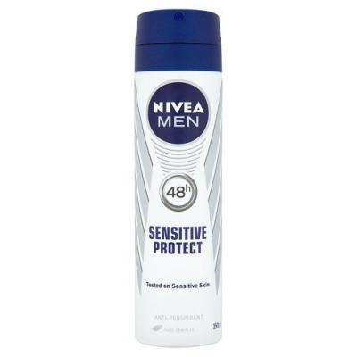 Xịt Khử Mùi Nam Nivea Men Sensitive Protect Quick Dry 48h Anti-Perspirant 150ml