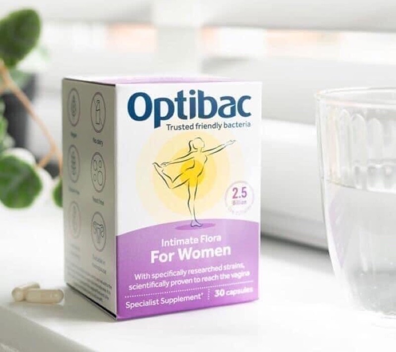 OPTIBAC PROBIOTIC FOR WOMEN (OPTIBAC TÍM) – MEN PHỤ KHOA CHO NỮ GIỚI (HỘP 30 VIÊN)