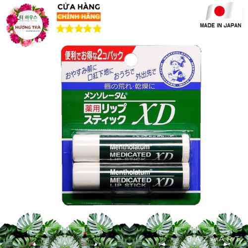 Set 2 Son Dưỡng Môi Mentholatum Medicated Lip Stick XD 4g