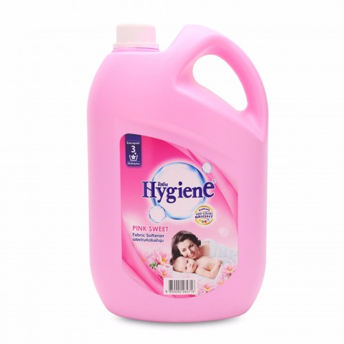 Nước xả HygienE Thái Lan dạng can 3500ml màu hồng và xanh dương